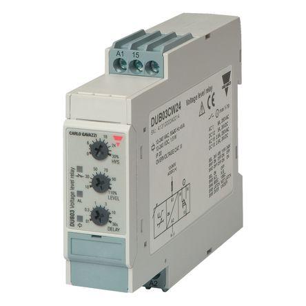 Carlo Gavazzi Voltage Monitoring Relay, 1 Phase, SPDT, DUB03CW24