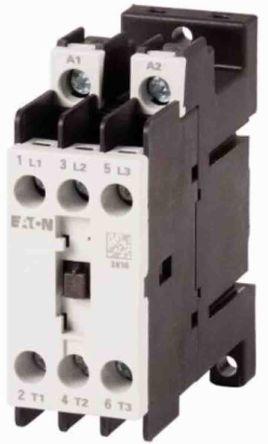 Eaton Contactor, 24 V dc Coil, 3 Pole, 7 A, 3 kW, 3NO