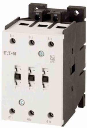 Eaton Contactor, 24 V dc Coil, 3 Pole, 80 A, 37 kW, 3NO