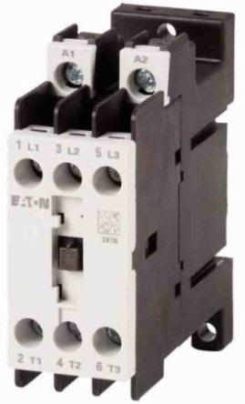 Eaton Contactor, 24 V ac Coil, 3 Pole, 7 A, 3 kW, 3NO