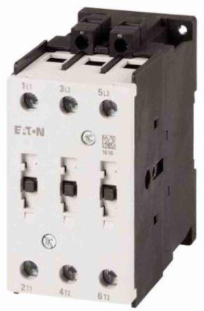 Eaton Contactor, 24 V ac Coil, 3 Pole, 40 A, 18.5 kW, 3NO