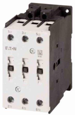 Eaton Contactor, 24 V ac Coil, 3 Pole, 50 A, 22 kW, 3NO