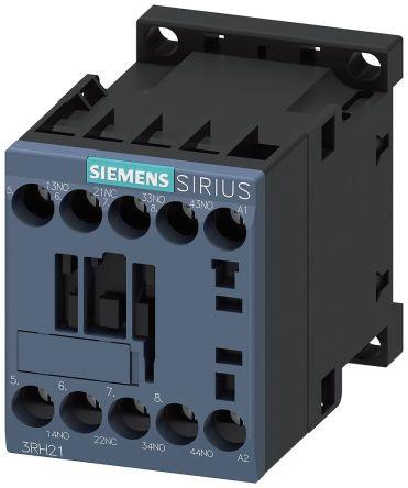 Siemens SIRIUS Contactor, 10 A, 24 Vac Control, 3NO + 1NC