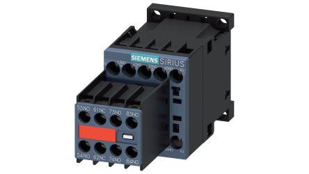 Siemens SIRIUS Contactor, 10 A, 24 Vdc Control, 7NO + 1NC