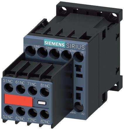 Siemens SIRIUS Contactor, 10 A, 24 Vdc Control, 4NO + 4NC