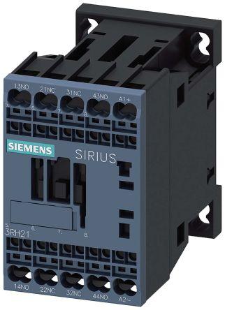 Siemens SIRIUS Contactor, 10 A, 2.8 kW, 24 Vdc Control, 2NO + 2NC