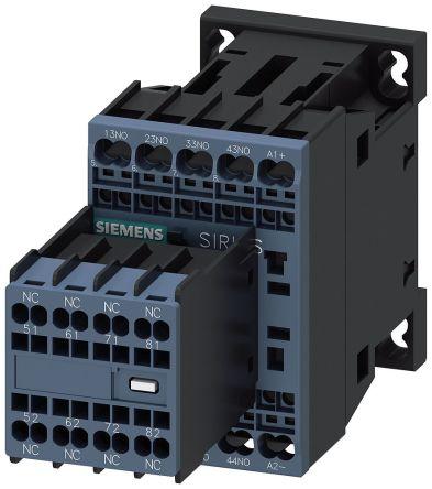 Siemens SIRIUS Contactor, 10 A, 24 Vdc Control, 4NO + 4NC