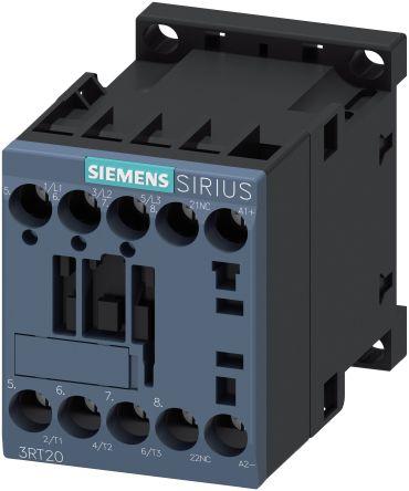 Siemens SIRIUS Reversing Contactor, 24 V dc Coil, 3 Pole, 9 A, 4 kW, 1NC