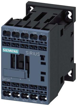 Siemens SIRIUS Contactor, 110 V dc Coil, 3 Pole, 12 A, 5.5 kW, 1NO