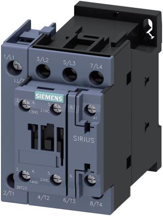 Siemens SIRIUS Contactor, 230 V ac Coil, 4 Pole, 35 A, 7.5 kW, 1NO + 1NC