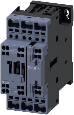 Siemens SIRIUS Reversing Contactor, 230 V ac Coil, 3 Pole, 25 A, 11 kW, 1NO + 1NC