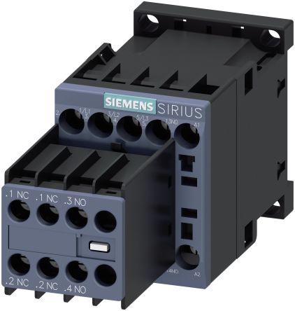 Siemens SIRIUS Reversing Contactor, 24 V dc Coil, 3 Pole, 9 A, 4 kW, 2NO + 2NC