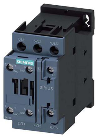 Siemens SIRIUS Reversing Contactor, 42 V ac Coil, 3 Pole, 25 A, 11 kW, 1NO + 1NC