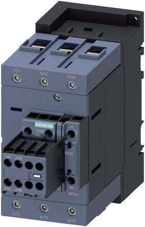 Siemens SIRIUS Reversing Contactor, 230 V ac Coil, 3 Pole, 95 A, 45 kW, 2NO + 2NC