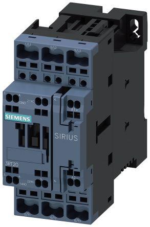 Siemens SIRIUS Reversing Contactor, 24 V dc Coil, 3 Pole, 32 A, 15 kW, 1NO + 1NC