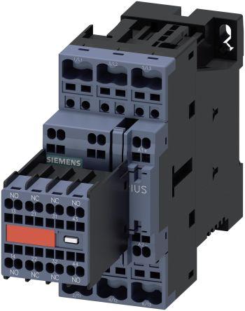 Siemens SIRIUS Reversing Contactor, 24 V dc Coil, 3 Pole, 9 A, 40 kW, 2NO + 2NC