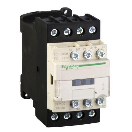 Schneider Electric TeSys D Contactor, 110 V dc Coil, 4 Pole, 20 A, 2NO + 2NC