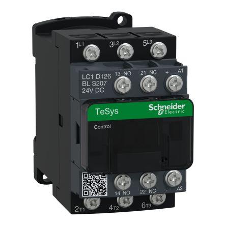 Schneider Electric TeSys D Contactor, 24 V dc Coil, 3 Pole, 12 A, 7.5 kW, 3NO