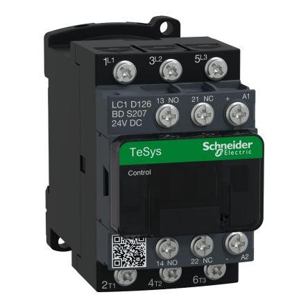 Schneider Electric TeSys D Reversing Contactor, 24 V dc Coil, 3 Pole, 12 A, 3NO