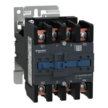 Schneider Electric TeSys D Reversing Contactor, 72 V dc Coil, 4 Pole, 60 A, 2NO + 2NC