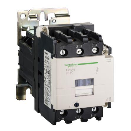 Schneider Electric TeSys D Reversing Contactor, 24 V dc Coil, 3 Pole, 40 A, 22 kW, 3NO