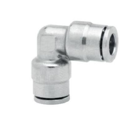 Norgren PNEUFIT Series Elbow Tube-toTube Adaptor, Push In 6 mm to Push In 6 mm, Tube-to-Tube Connection Style