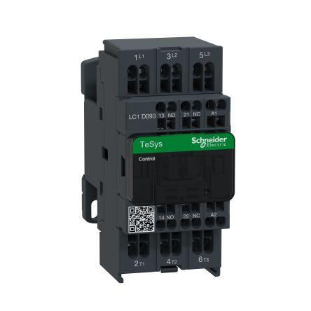 Schneider Electric TeSys D Contactor, 48 V ac Coil, 3 Pole, 9 A, 5.5 kW, 1NC + 1NO