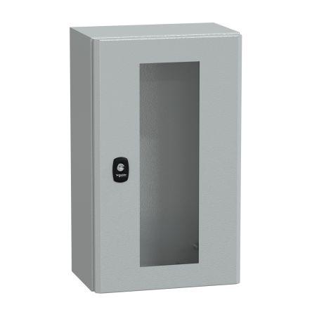 Schneider Electric Spacial S3D Series Grey Steel General Purpose Enclosure, IP66, IK08, Transparent Lid, 500 x 300