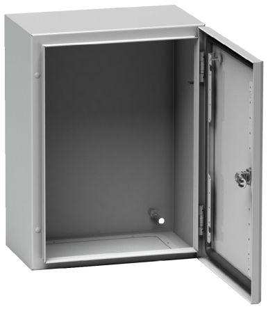 Schneider Electric Spacial S3D Series Grey Steel General Purpose Enclosure, IP66, IK10, Grey Lid, 600 x 400 x 200mm