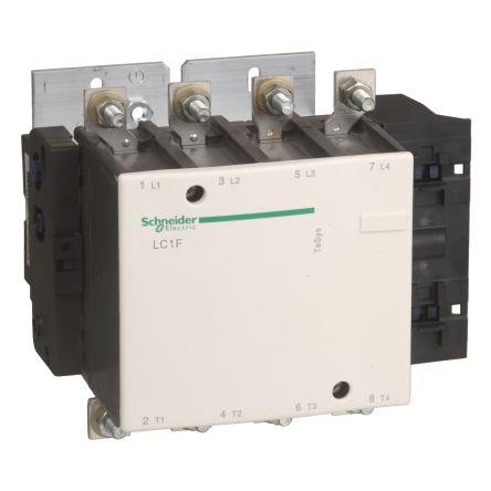 Schneider Electric TeSys F Contactor, 230 V ac Coil, 4 Pole, 200 A, 7.29 W, 4NO