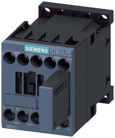 Siemens Contactor, 24 V dc Coil, 4-Pole, 10 A, 3NO + 1NC