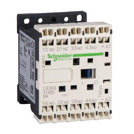 Schneider Electric Control Relay - 2NO + 2NC, 10 A Contact Rating, 24 Vdc, DPST, TeSys