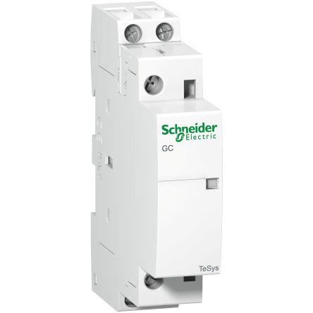 Schneider Electric TeSys GC Contactor, 240 V Coil, 2 Pole, 25 A, 1NO + 1NC