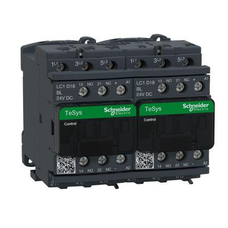 Schneider Electric TeSys D Contactor, 24 V Coil, 3 Pole, 18 A, 4 kW, 3NO