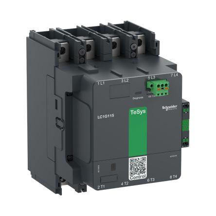 Schneider Electric TeSys F LC1G150 Contactor, 48-130 V ac/dc Coil, 4 Pole, 275 A, 1 NO + 1 NC