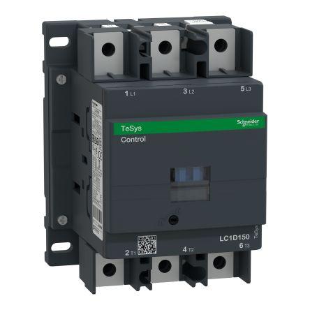 TeSys D LC1D Contactor, 3 Pole, 150 A, 1 NO + 1 NC