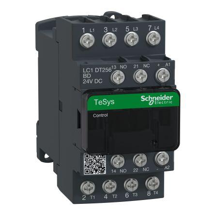 TeSys D LC1D Contactor, 24 V Coil, 4 Pole, 25 A, 1 NO + 1 NC