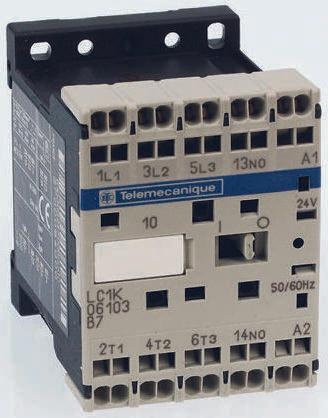 Schneider Electric TeSys K LC1K Contactor, 110 V ac Coil, 3 Pole, 6 A, 2.2 kW, 3NO