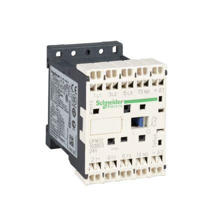 Schneider Electric TeSys K LP1K Contactor, 24 V dc Coil, 3 Pole, 12 A, 5.5 kW, 3NO