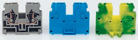 WAGO869-351 869 Series DIN Rail Terminal Block, 2.5mm², Single-Level, Cage Clamp Termination