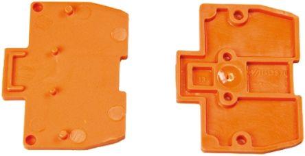 WAGO 870 Series End and Intermediate Plate for Use with 870 Series Terminal Blocks