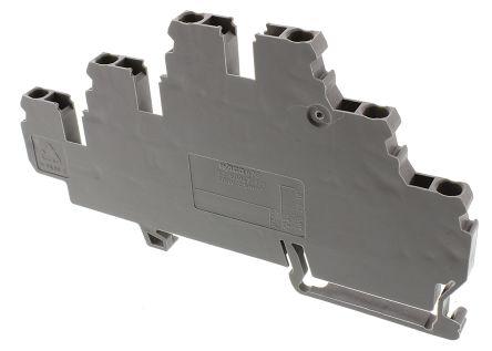 WAGO870-551 870 Series Terminal Block, 2.5mm², Triple-Level, Cage Clamp Termination