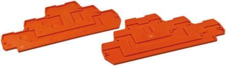 WAGO 870 Series End and Intermediate Plate for Use with 870 Series Triple Level Terminal Blocks