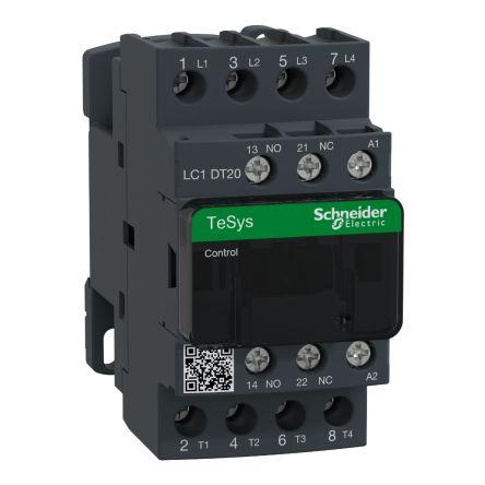 Schneider Electric TeSys D LC1D Contactor, 24 V ac Coil, 4 Pole, 20 A, 4NO