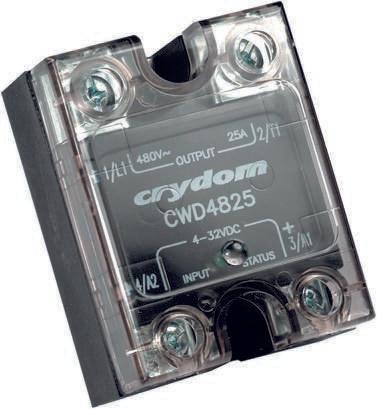 Sensata/Crydom Solid State Relay, 25 A rms Load, Panel Mount, 660 V ac Load, 280 V rms Control, CWA4825