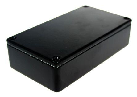 CAMDENBOSS 5000 Series Black Die Cast Aluminium Enclosure, IP54, Black Lid, 112 x 62 x 31mm