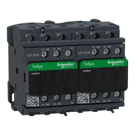 Schneider Electric TeSys D LC2D Contactor, 24 V ac Coil, 3 Pole, 18 A, 7.5 kW, 3NO