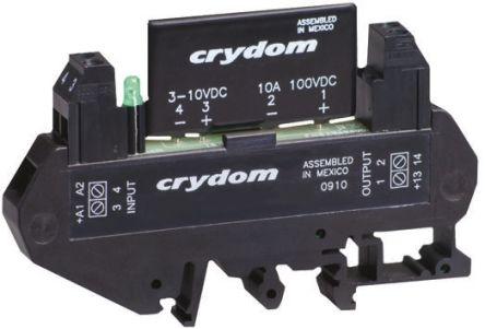 Sensata/Crydom DRA1 CMX Series Solid State Interface Relay, 28 V dc Control, 3 A Load, DIN Rail Mount, DRA1-CMXE200D3