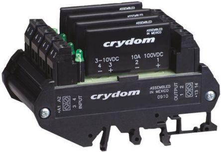 Sensata/Crydom DRA4-CMX Series Solid State Interface Relay, 28 V Control, 8 A Load, DIN Rail Mount, DRA4-CMXE100D10