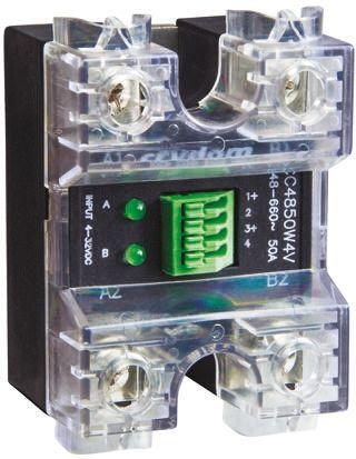 Sensata/Crydom Evolution Series Solid State Relay, 50 A rms Load, Panel Mount, 600 V ac Load, 32 V Control, CC4850W4V